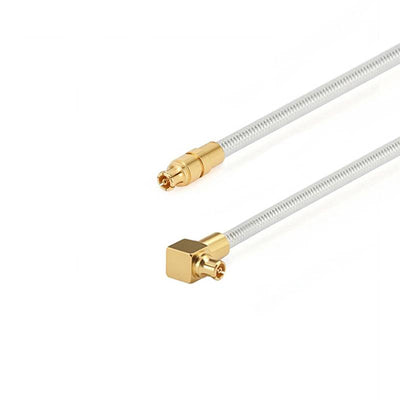 GPPO(Mini-SMP) Female to GPPO(Mini-SMP) Right Angle Female Cable Assembly | .086" Semi-Flexible Coax Cable Without FEP Jacket | DC - 40GHz