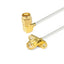 SMA 2 Hole Flange Female to SMA Right Male Cable Assembly | .086" Semi-Flexible Coax Cable Without FEP Jacket | DC - 6GHz
