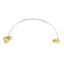 SMA 2 Hole Flange Female to SMA Right Male Cable Assembly | .086" Semi-Flexible Coax Cable Without FEP Jacket | DC - 6GHz