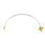 SMA 4 Hole Flange Female to GPPO (mini-SMP) Female Cable Assembly | .086" Semi-Flexible Coax Cable Without FEP Jacket | DC - 18GHz