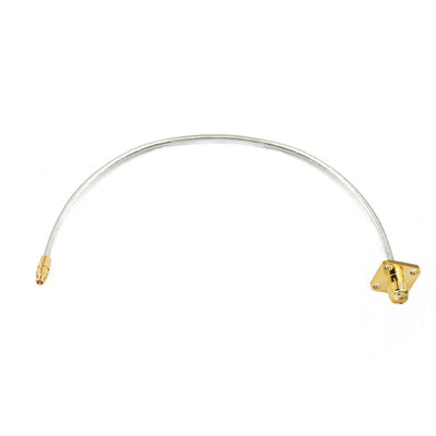 SMA 4 Hole Flange Female to GPPO (mini-SMP) Female Cable Assembly | .086" Semi-Flexible Coax Cable Without FEP Jacket | DC - 18GHz