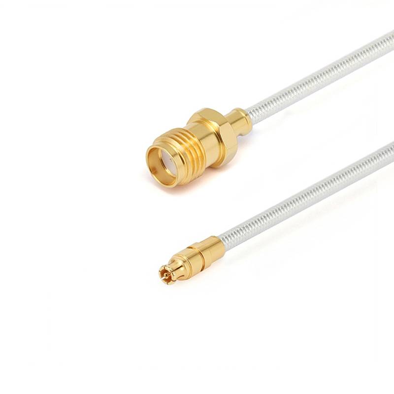 SMA Female  to GPPO (mini-SMP) Female Cable Assembly | .086" Semi-Flexible Coax Cable Without FEP Jacket | DC - 26.5GHz