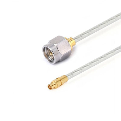 SMA Male  to GPPO (mini-SMP) Female Cable Assembly | .086" Semi-Flexible Coax Cable Without FEP Jacket | DC - 26.5GHz