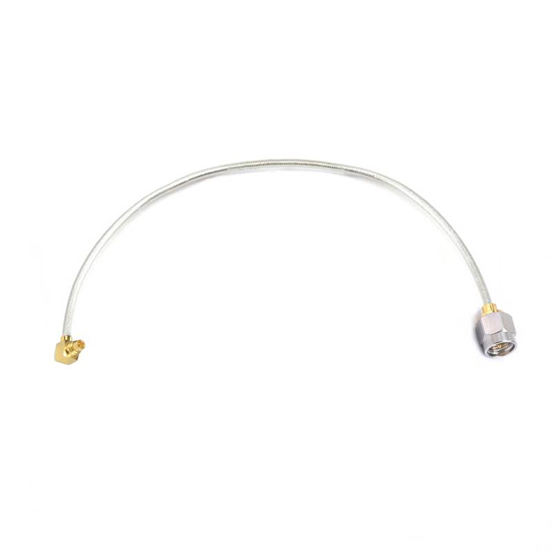 SMA Male to MMCXRight Angle Male Cable Assembly | 086" Semi-Flexible Coax Cable without FEP Jacket | DC - 6GHz