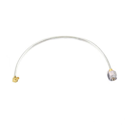 SMA Male to MMCXRight Angle Male Cable Assembly | 086" Semi-Flexible Coax Cable without FEP Jacket | DC - 6GHz
