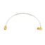 SMA Right Angle Male to SMA Female Cable Assembly | .086" Semi-Flexible Coax Cable Without FEP Jacket | DC - 6GHz