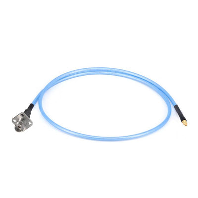 1.85mm 4 Hole Flange Female to G3PO(SMPS) Female Cable Assembly | 086" Semi-Flexible Coax Cable with FEP Jacket | DC - 67GHz