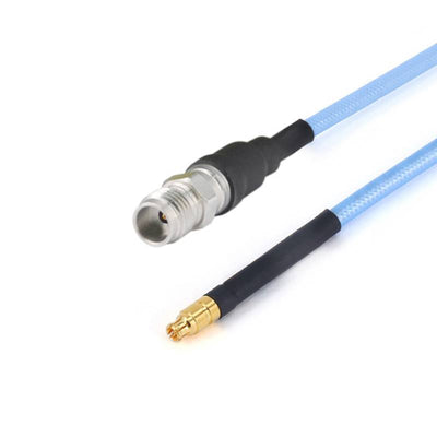 1.85mm Female to GPPO(Mini-SMP) Female Cable Assembly | 086" Semi-Flexible Coax Cable with FEP Jacket | DC - 65GHz