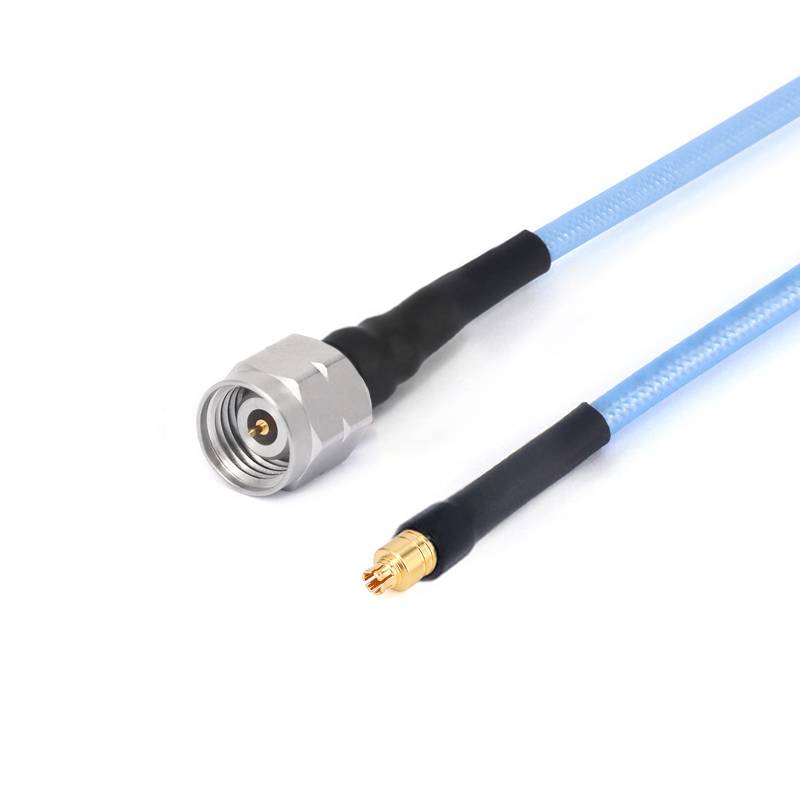 2.4mm Male to G3PO(SMPS) Female Cable Assembly | 086" Semi-Flexible Coax Cable with FEP Jacket | DC - 50GHz