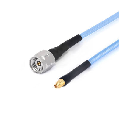 2.4mm Male to G3PO(SMPS) Female Cable Assembly | 086" Semi-Flexible Coax Cable with FEP Jacket | DC - 50GHz