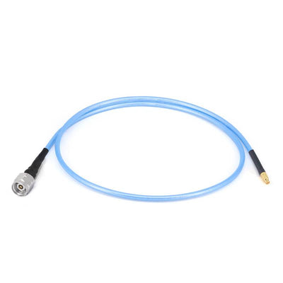 2.4mm Male to GPPO (Mini-SMP) Female Cable Using .086" Semi-flexible Coax with FEP Jacket, DC - 50GHz