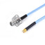 SMA 4 hole Flange Female to GPO(SMP) Right Angle Female Cable Assembly | 086" Semi-Flexible Coax Cable with FEP Jacket | DC - 18GHz