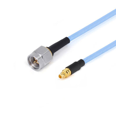 SMA Male to MMCX Male Cable Assembly | 086" Semi-Flexible Coax Cable with FEP Jacket | DC - 3GHz