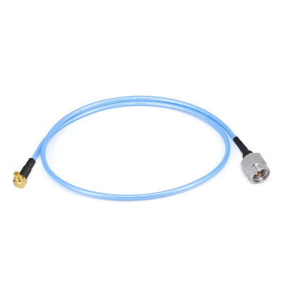 SMA Male to MMCX Right Angle Male Cable Assembly | 086" Semi-Flexible Coax Cable with FEP Jacket | DC - 6GHz