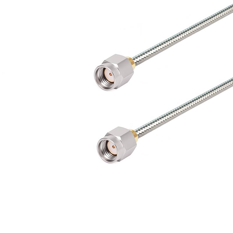 Reverse Polarity SMA Female to Reverse Polarity SMA Female Cable Assembly | .141" Semi-flexible Cable without Jecket ｜ DC-18GHz
