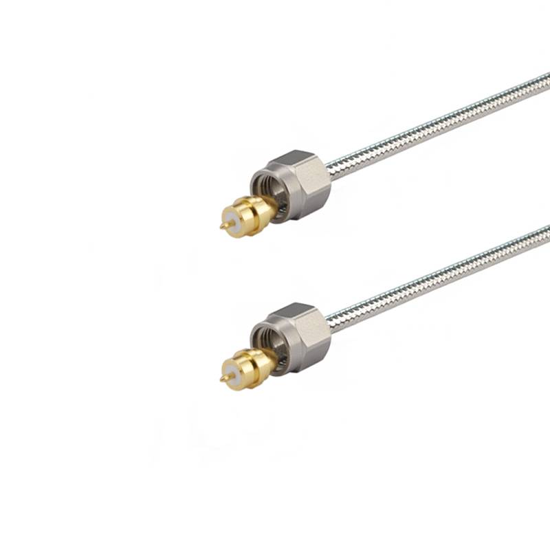 SMA Male With Slip-On Nut to SMA Male With Slip-On Nut Cable Assembly | .141" Semi-flexible Cable without Jecket ｜ DC-6GHz