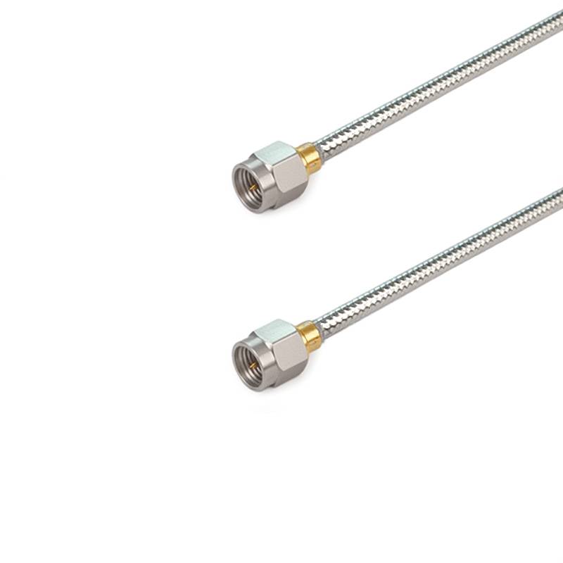 SMA Male to SMA Male Cable Assembly | .141" Semi-flexible Cable without Jecket ｜ DC-18GHz