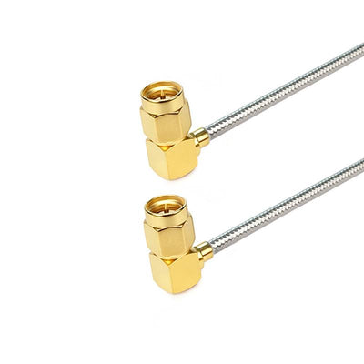 SMA Right Angle Male to SMA Right Angle Male Cable Assembly | .141" Semi-flexible Cable without Jecket ｜ DC-6GHz