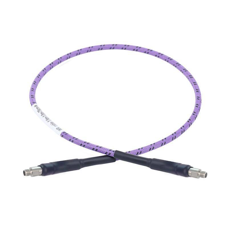 2.92mm Female to 2.92mm Female Cable Assembly with Armor | 142A Series Low Loss Phase Stable Flexible Coax Cable | DC-40GHz | 2.2dB/m@40GHz |