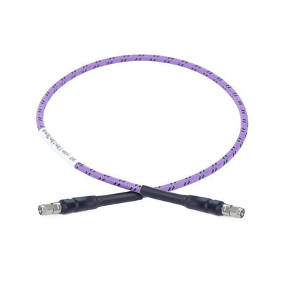 2.92mm Male to 2.92mm Male Cable Assembly with Armor | 142A Series Low Loss Phase Stable Flexible Coax Cable | DC-40GHz | 2.2dB/m@40GHz |
