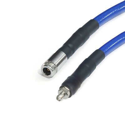 N Female to SMA Female Cable Assembly | 311A Series Low-Loss Phase-Stable Microwave Coaxial Cable With Type 1 Armor | OD 15mm | DC - 18GHz