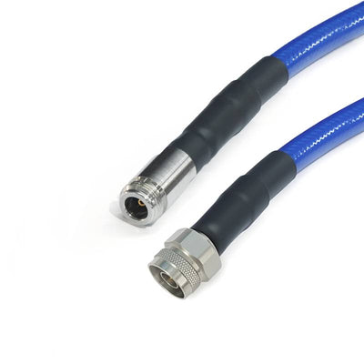 N Male to N Female Cable Assembly | 311A Series Low-Loss Phase-Stable Microwave Coaxial Cable With Type 1 Armor | OD 15mm | DC - 18GHz