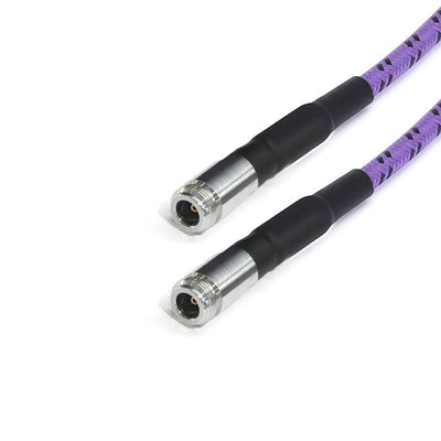 N Female to N Female Cable Assembly | 205A Low Loss Phase Stable Flexible Coax Cable With FEP Jacket | With Armor | DC - 18GHz