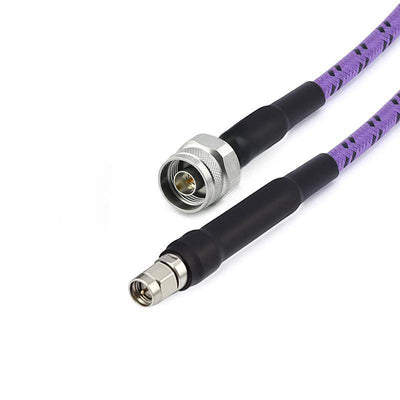 N Male to SMA Male Cable Assembly | 205A Low Loss  Phase Stable Flexible Coax Cable With Armore | DC-18GHz