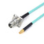 2.4mm Female with 4 Hole Flange to GPPO (Mini-SMP) Female Cable Using RG-405SS Flexible Coax, DC - 50GHz