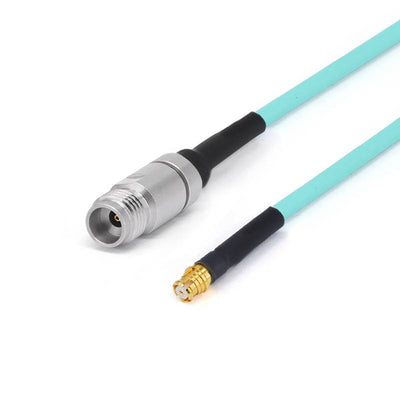 2.4mm Female to GPO (SMP) Female Cable Using RG-405SS Flexible Coax, DC - 50GHz