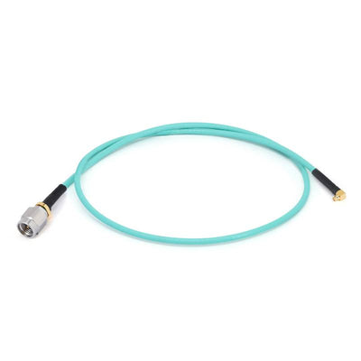 2.92mm Male to GPPO (Mini-SMP) Female Right Angle Cable Using RG-405SS Flexible Coax, DC - 40GHz