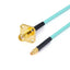 SMA Female with 4 Hole Flange to GPPO (Mini-SMP) Female Cable Using RG-405SS Flexible Coax, DC - 18GHz