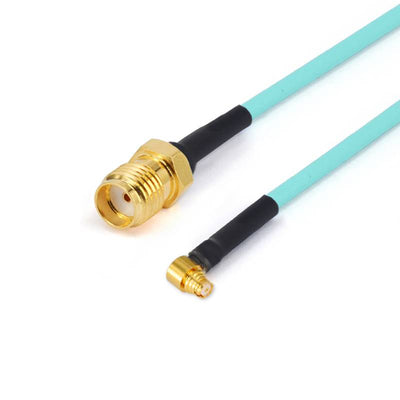 SMA Female to GPO(SMP) Right Angle Female Cable Assembly | RG-405SS Flexible Coax Cable | DC - 26.5GHz
