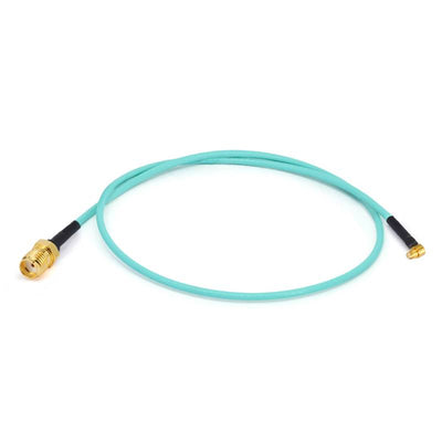 SMA Female to GPO(SMP) Right Angle Female Cable Assembly | RG-405SS Flexible Coax Cable | DC - 26.5GHz