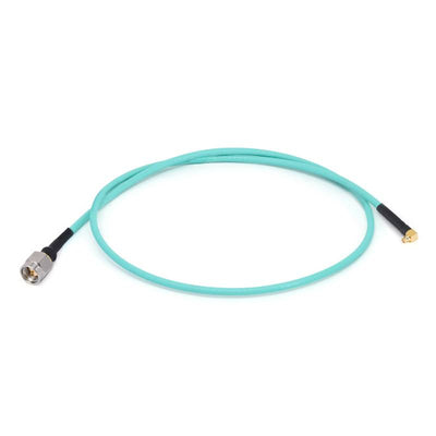 SMA Male to GPPO (Mini-SMP) Female Right Angle Cable Using RG-405SS Flexible Coax, DC - 26.5GHz