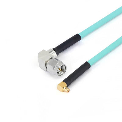 SMA Male With Right Angle to GPPO Female With Right Angle, Cable Using RG-405SS Flexible Coax, DC - 18GHz