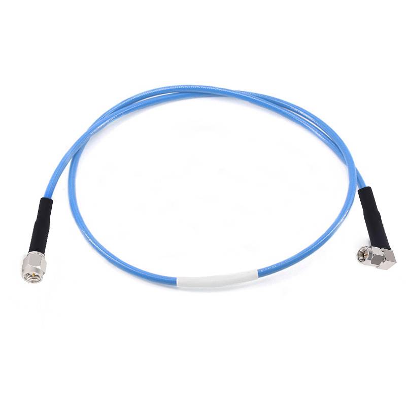 SMA Male to SMA Right Angle Male Cable Assembly | RG142-PVC Flexible Coax Cable | DC-6GHz