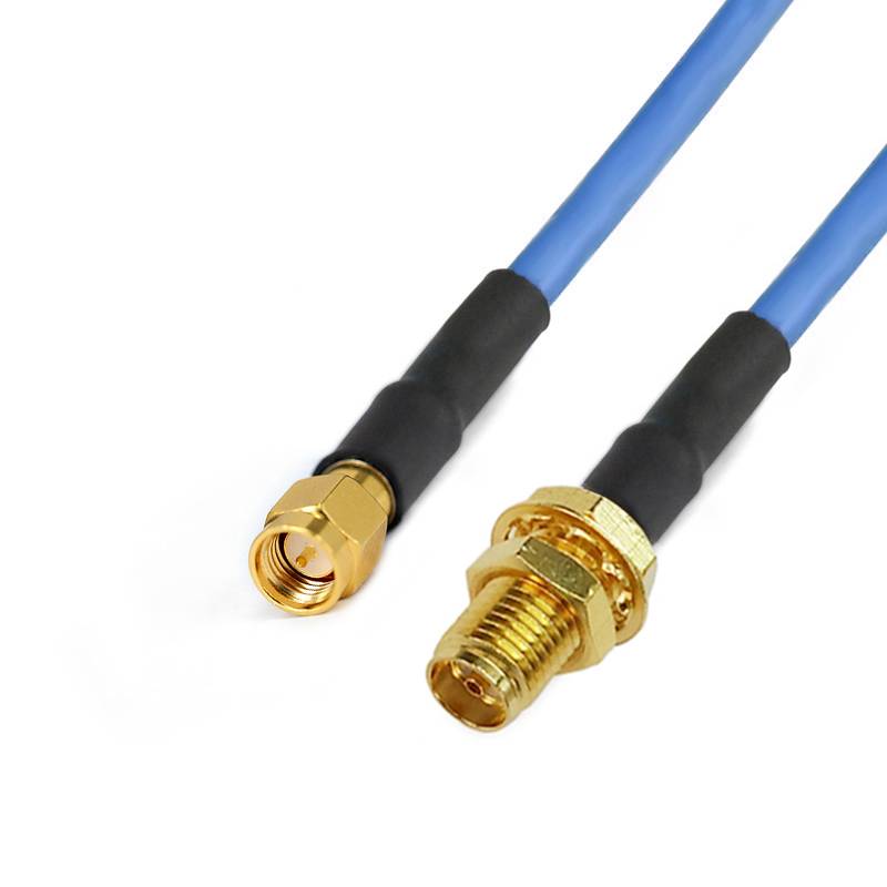 SMA Male to SMA Bulkhead Female Cable Assembly | RG142-PVC Flexible Coax Cable | DC-6GHz