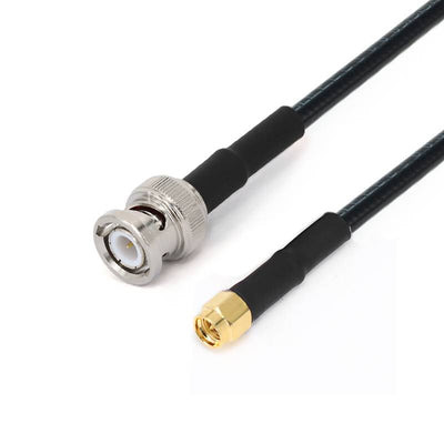 BNC Male to SMA Male Cable Using RG223 Flexible Coax, DC - 3GHz