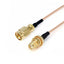 SMA Male to SMA Female Bulkhead Mount Cable Using RG178 Flexible Coax, DC - 6GHz