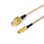 SMA Female Bulkhead Mount to SSMB Female Cable Using RG178 Flexible Coax, DC - 3GHz