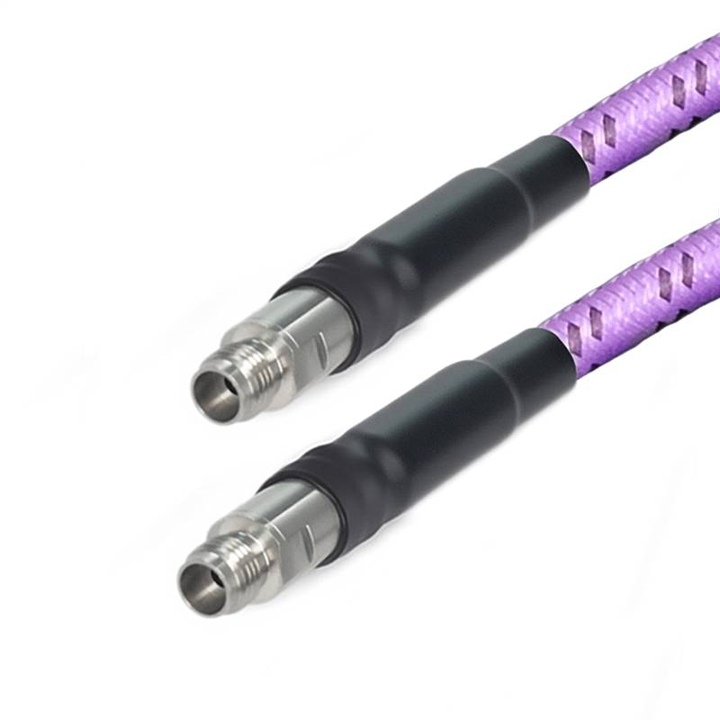 2.4mm Female to 2.4mm Female Cable Assembly | 147A Series Low Loss Phase Stable Flexible Coax Cable | With Armor | DC - 40GHz | 2.8dB/m@40GHz