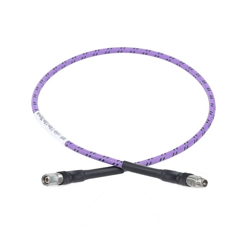2.4mm Male to 2.4mm Female Cable Assembly | 147A Series Low Loss Phase Stable Flexible Coax Cable | With Armor | DC - 40GHz | 2.8dB/m@40GHz