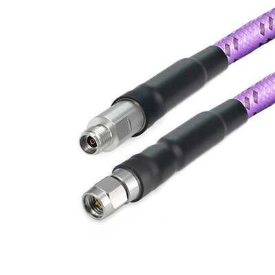 2.92mm Male to 2.92mm Female Cable Assembly | 147A Series Low Loss Phase Stable Flexible Coax Cable | With Armor | DC - 40GHz | 2.8dB/m@40GHz