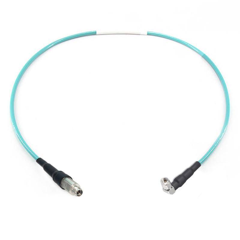 2.92mm Right Angle Male to 2.92mm Female Cable Assembly | 147A Series Low Loss Phase Stable Flexible Coax Cable | DC - 40GHz
