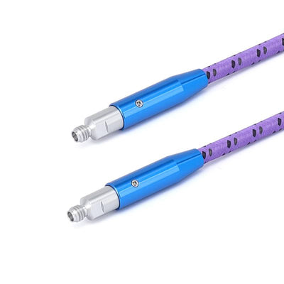 1.0mm Female to Female High-Frequency Low Loss Phase Stable Cable Assembly – DC to 110GHz, U12 Coax, Stainless Steel Hose, PU Jacket