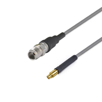 1.85mm Female to MMPX Male Cable Using 3506 Series Low Loss Phase Stable Flexible Coax, DC - 67GHz