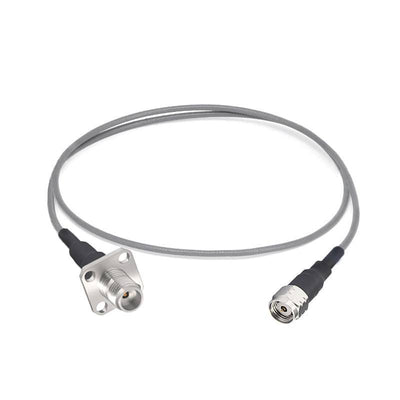 1.85mm Male to 1.85mm 4 Hole Flange Female Cable Assembly | 3506 Series Low Loss Phase Stable Flexible Coax Cable | DC - 67GHz
