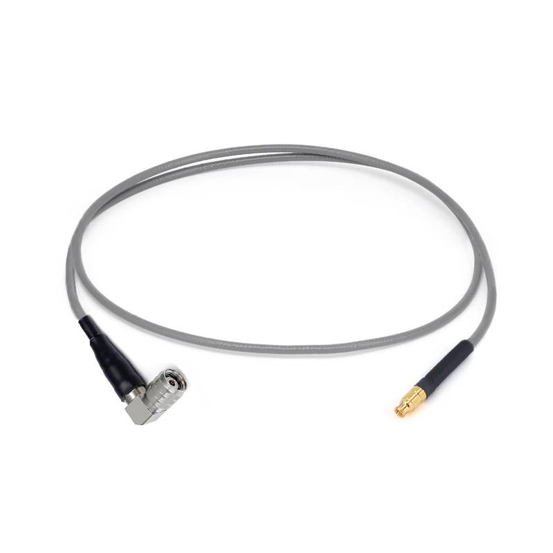 1.85mm Right Angle Male to GPPO Female Cable Using 3506 Series Low Loss Phase Stable Flexible Coax, DC-65GHz