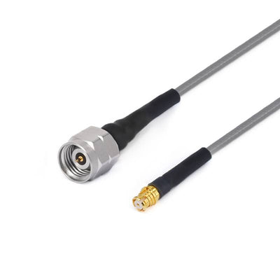 2.4mm Male to GPO (SMP) Female Cable Using 3506 Series Low Loss Phase Stable Flexible Coax, DC - 18GHz